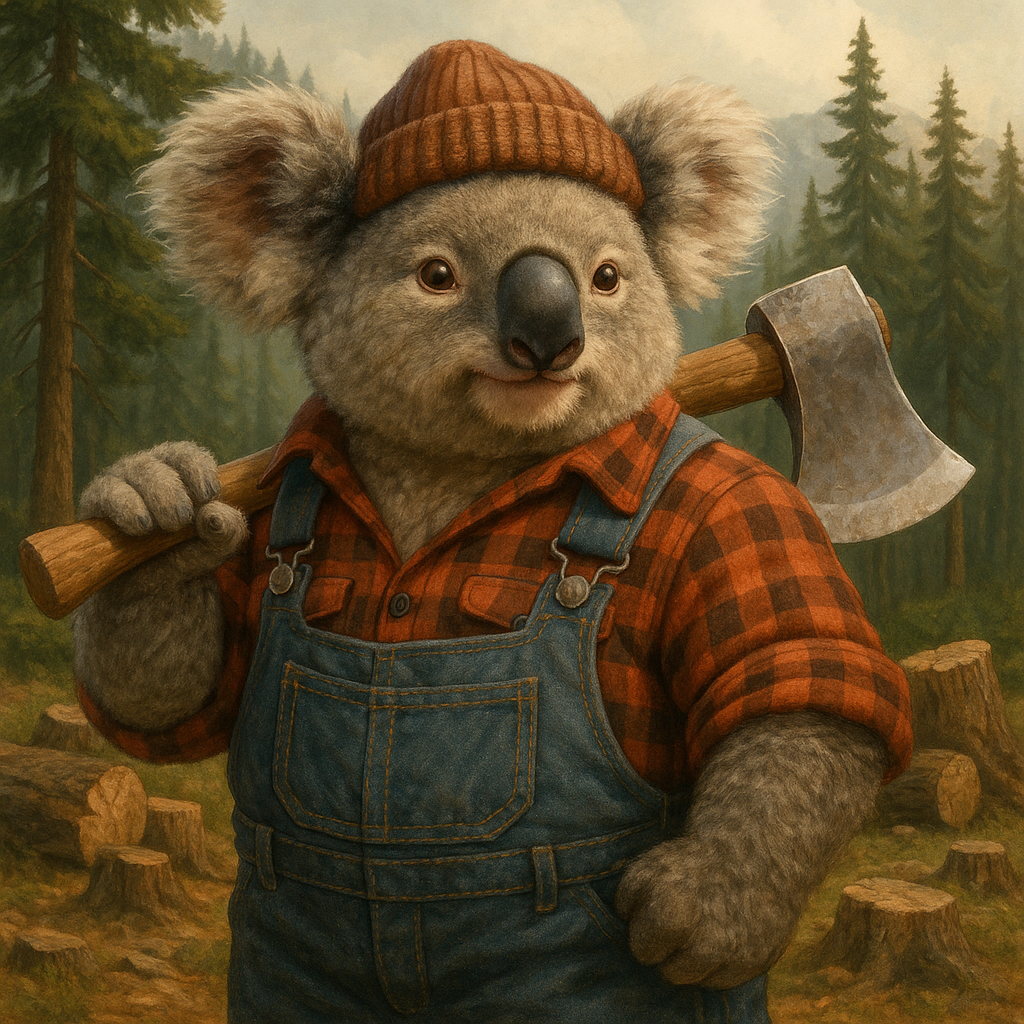 Lumberjack Koala