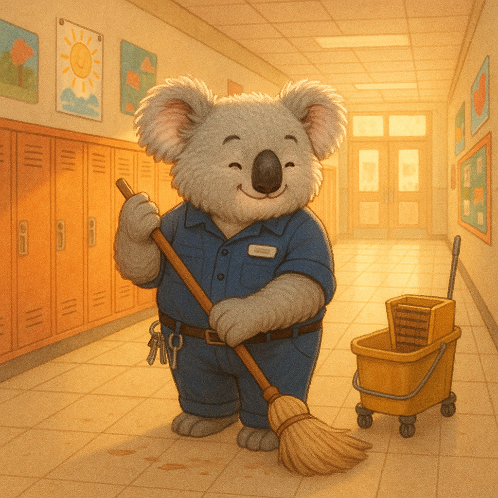 School Janitor Koala